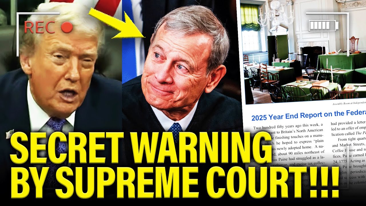 🚨Chief Justice sends WARNING to Trump in ANNUAL REPORT
