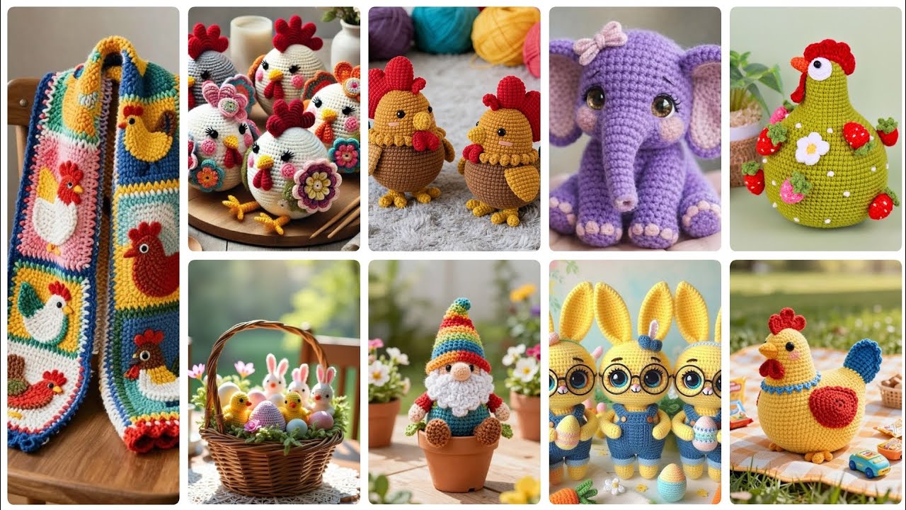 Impresionantes y hermosas ideas de patrones de crochet a mano para la decoración del hogar. 