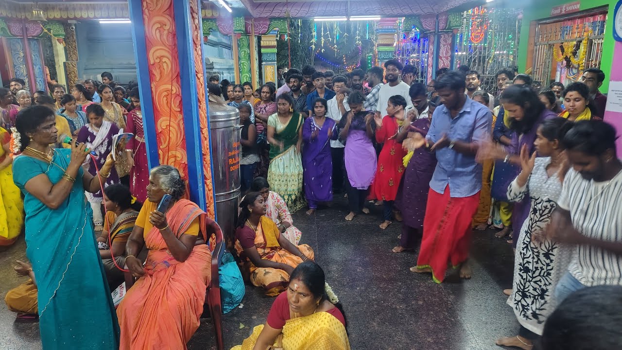 Kummi Attam Austinabad Mariamman Temple Night