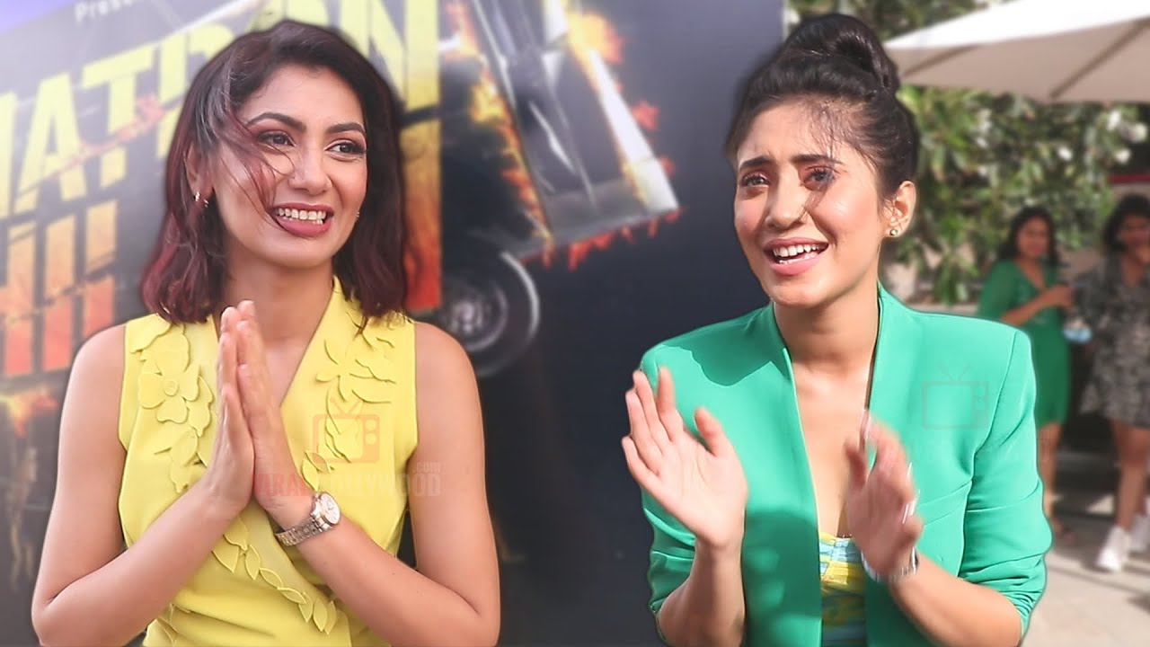 आप लोगों से डर लगता है - Shivangi Joshi and Sriti Jha arrives at Khatron Ke Khiladi 12 | ColorsTv