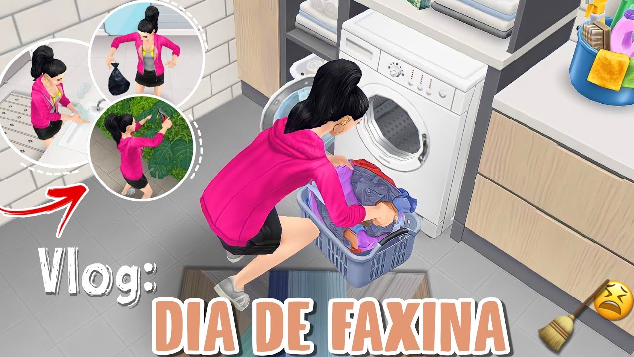 🧹 Vlog: Dia de faxina na casa nova | THE SIMS FREEPLAY
