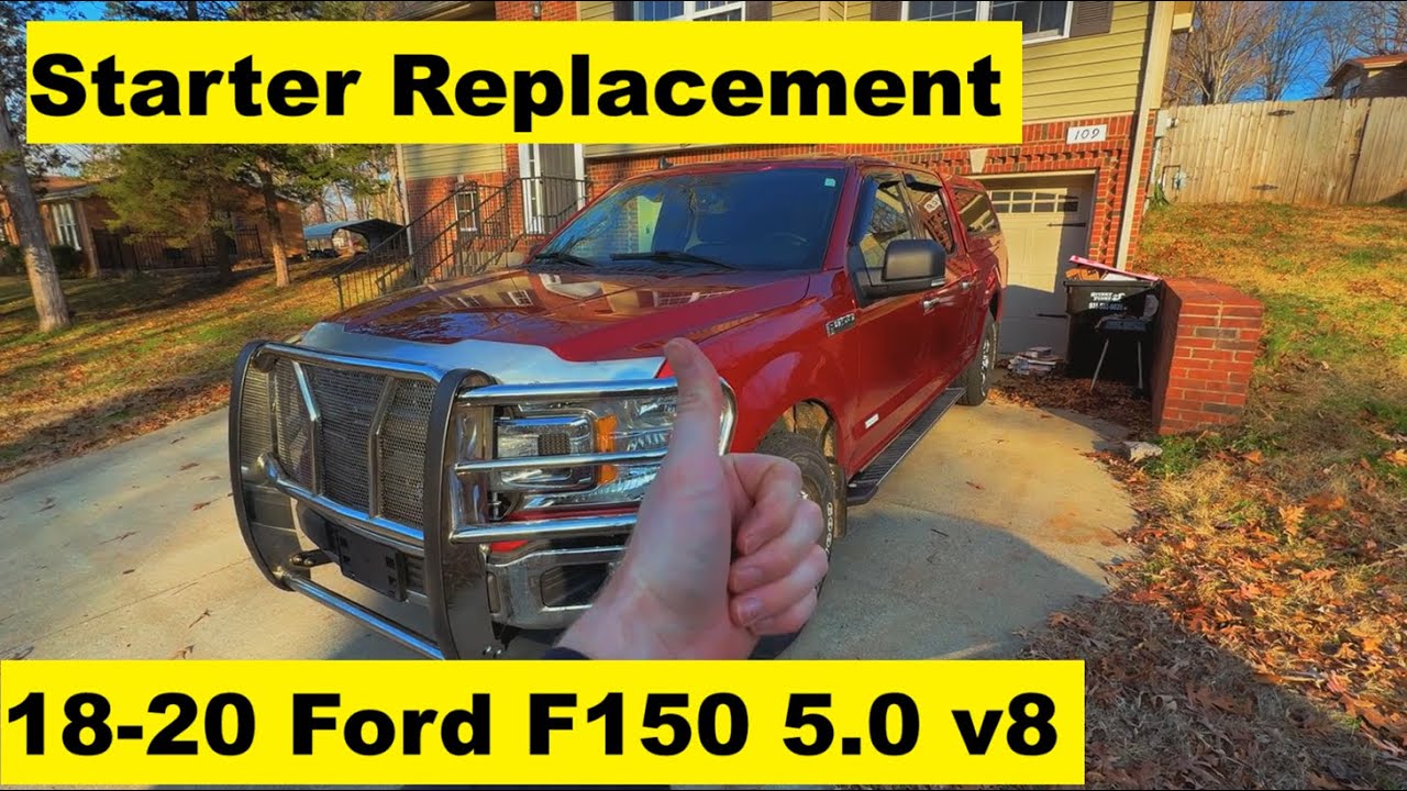 Starter Replacement Ford F150 5.0 v8 18 19 20 2018 2019 2020