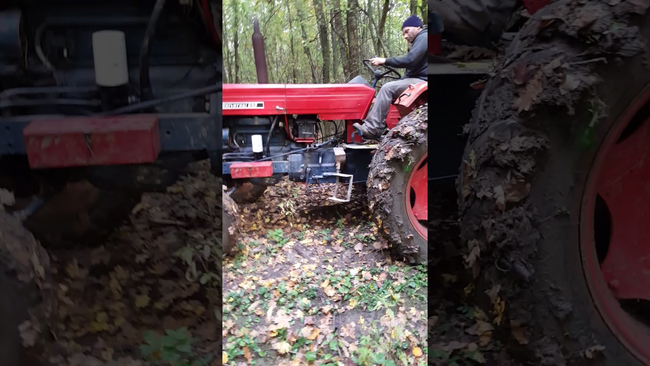 Tractor u650 la padure