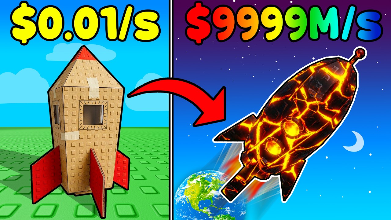 going NOOB to PRO in Roblox launch your rocket....
