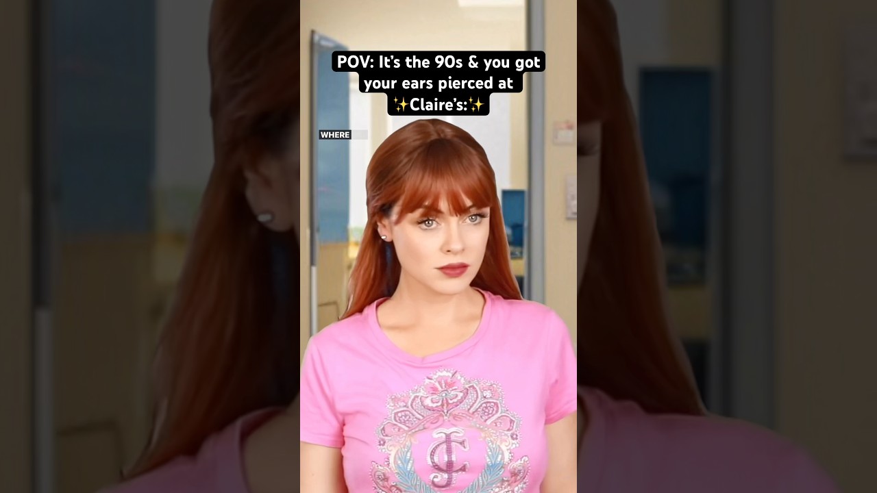 POV: It&rsquo;s the #90s & you got your ears pierced at Claire&rsquo;s. #nostalgia #millennials #90sfashion