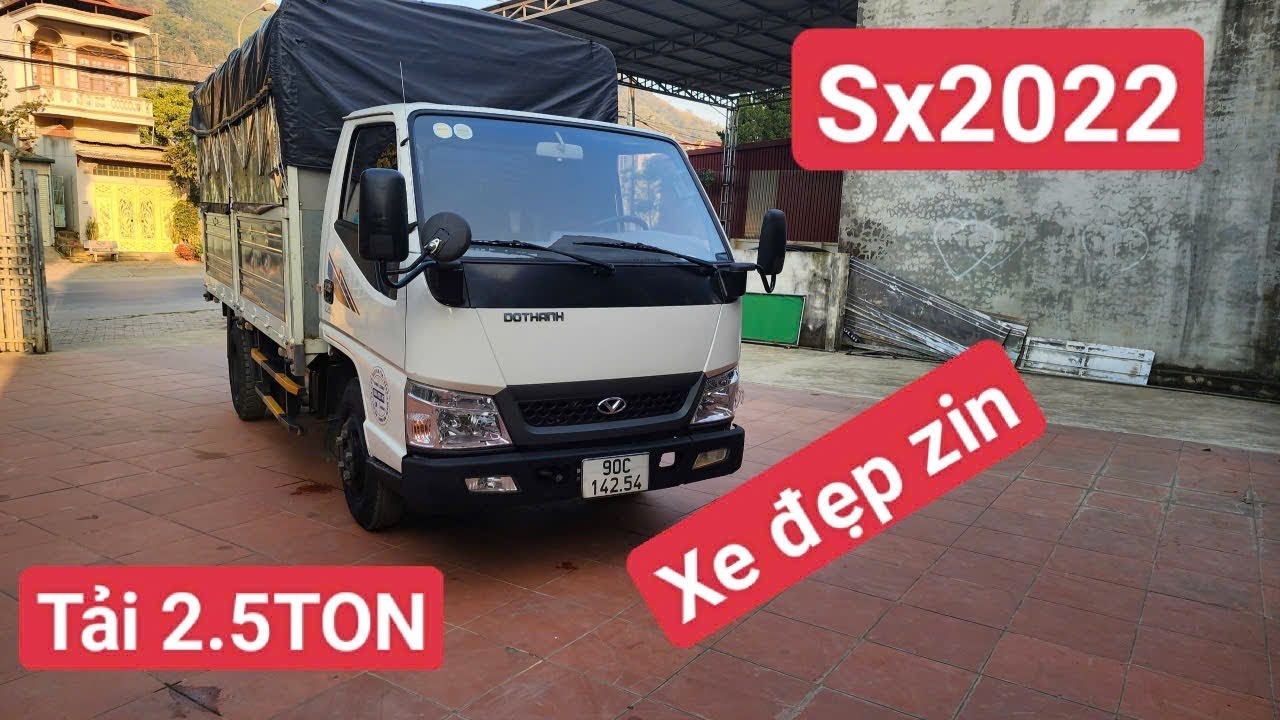 IZ DOTHANH 250 tải 2.5Ton sx 2022 xe còn đẹp vuông vắn máy số zin BG 268t  0986844367-0986700999 