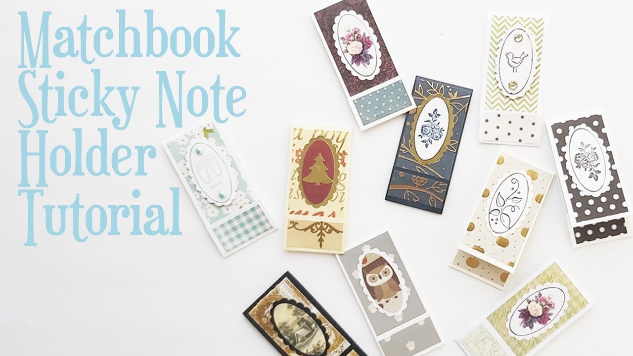 Matchbook Sticky Note Holder Tutorial