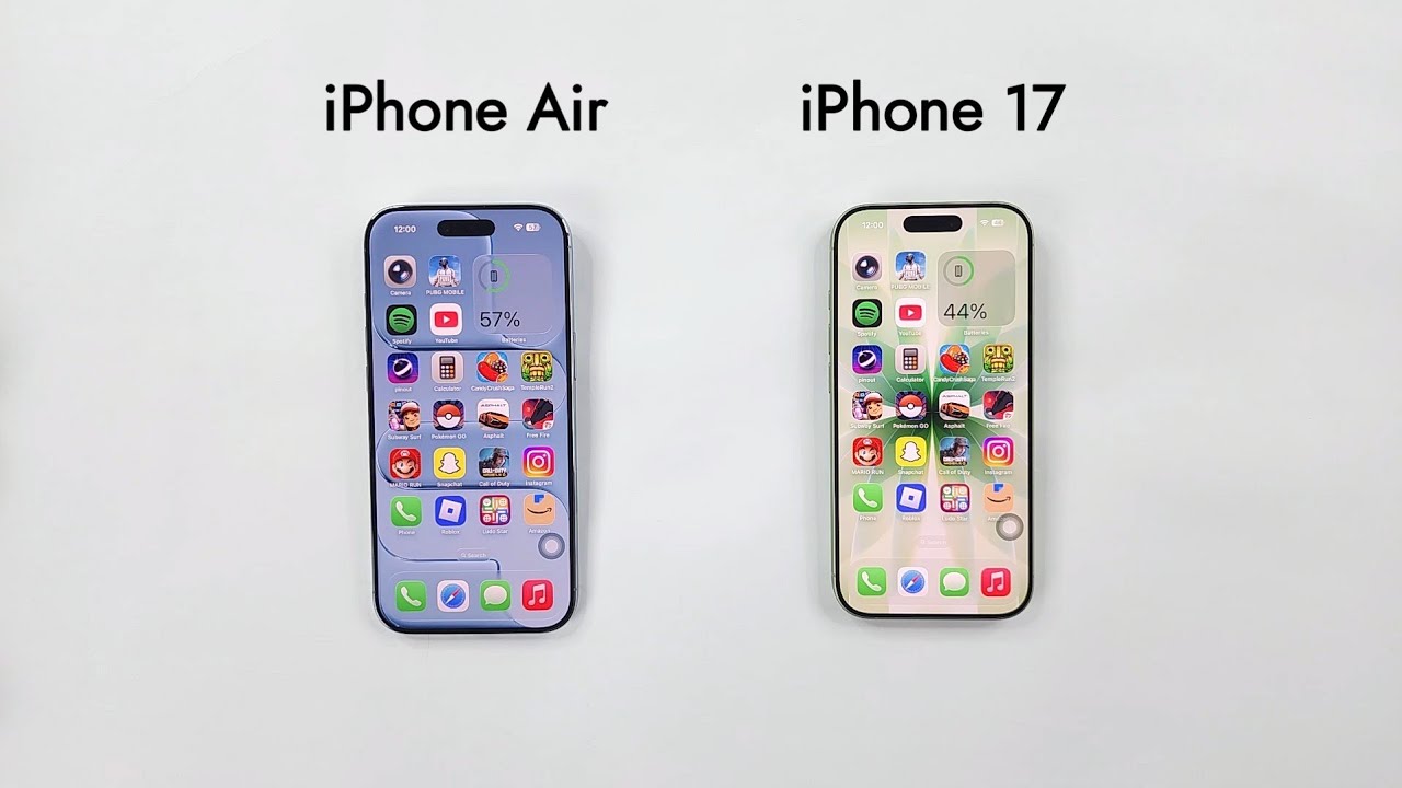 Apple iPhone 17 vs iPhone AIR - SPEED TEST 🔥