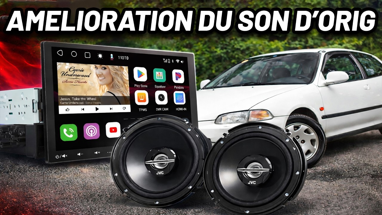 Améliorer le son d’une Honda Civic EG | Autoradio ATOTO S8MS + Nouveaux Haut-Parleurs