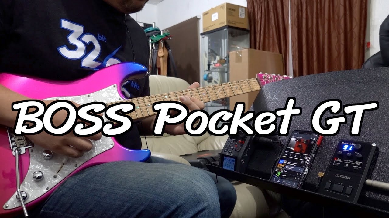 Boss Pocket GT : Quick Test Jam with backing track