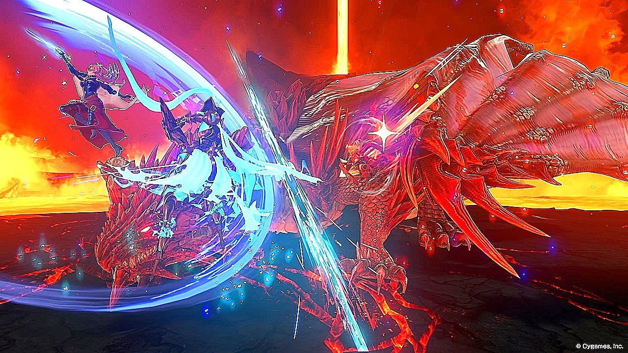 Granblue Fantasy: Relink - Advanced Combat - No Damage with Team Zeta vs Vrazarek Firewyrm Fight