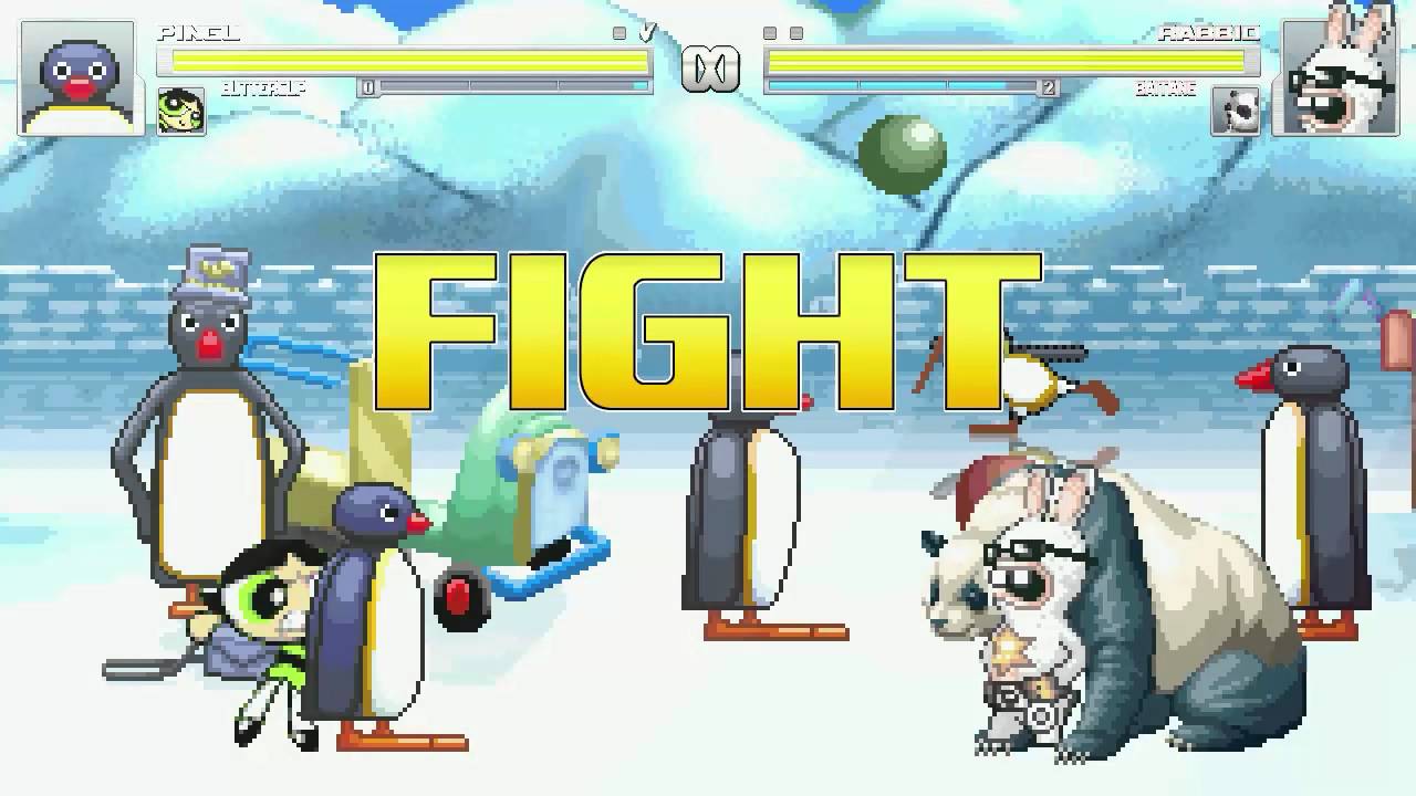 AN Mugen Request #341: Pingu & Buttercup VS Rabbid & Baitang