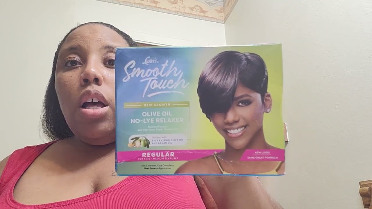 My Annual Hair Relaxer Routine +(Luster's Smooth Touch No-Lye Relaxer) The Finished Look, Part: 2