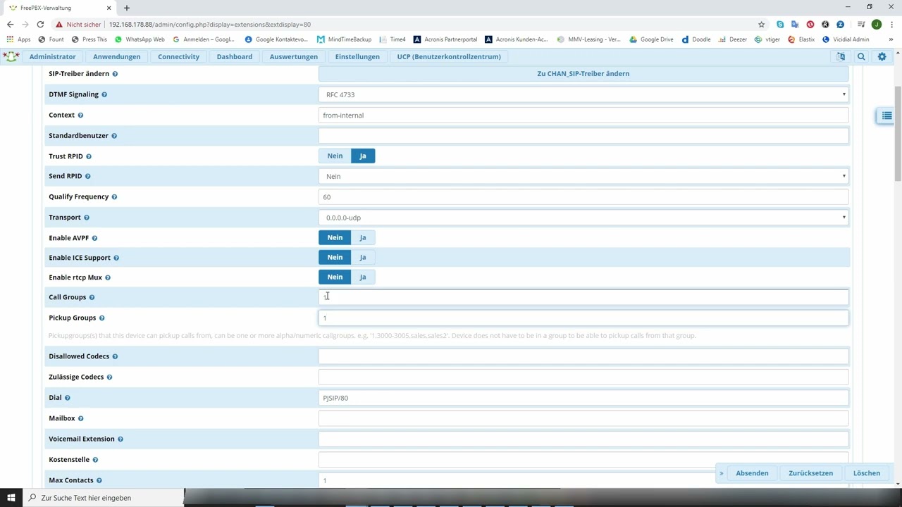 Themenreihe FreePBX 15/Asterisk 16-Teil 4.2-Pickup-Funktion Update 1
