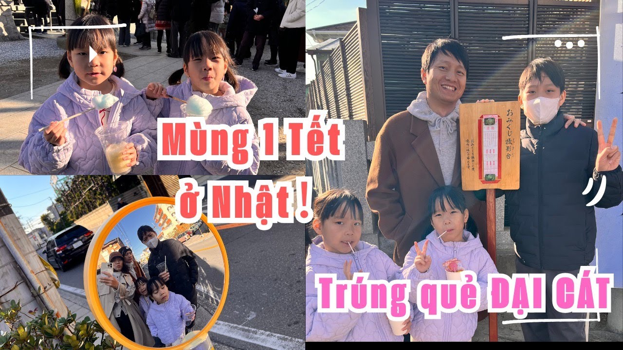 [V#62] Mùng 1 Tết ở Nhật ⛩️ | Lễ chùa – Xin lộc – Trúng quẻ Đại Cát