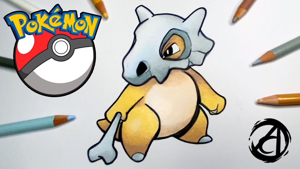COMO DESENHAR O CUBONE (Pokémon) | Passo a passo