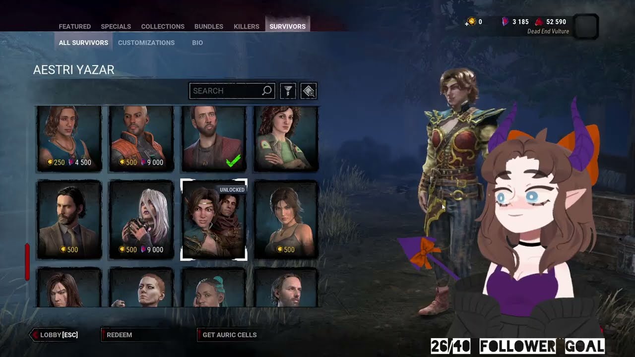 Dead by Daylight - with Piper (plus some xenomorph games)