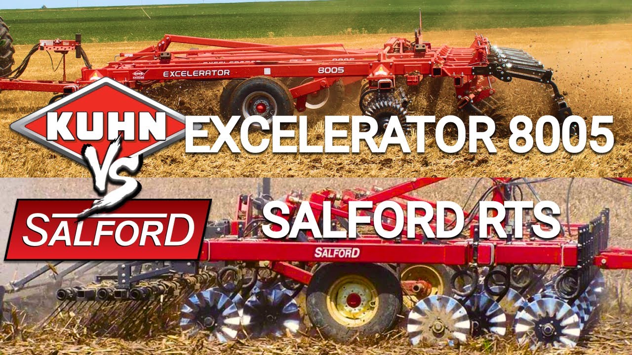 АгроПорівняння агрегатів вертикального обробітку: KUHN Excelerator 8005 та SALFORD RTS!