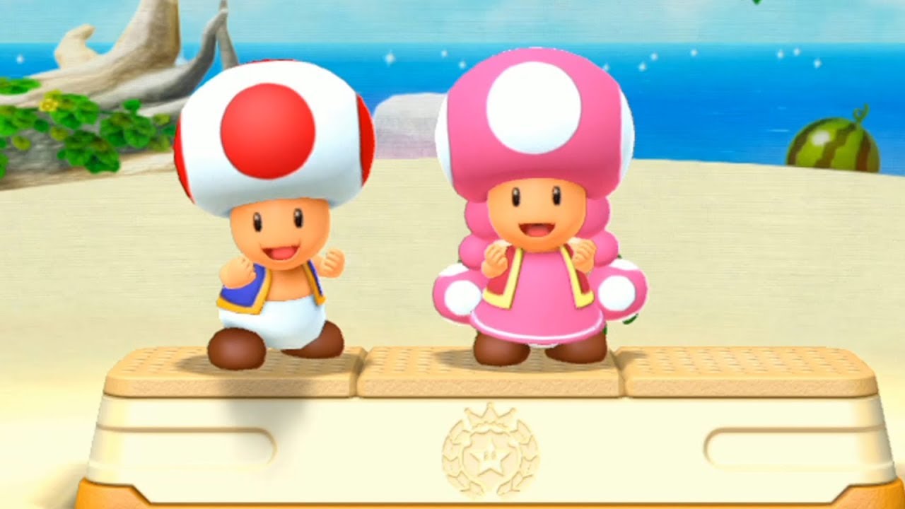 Mario Party 10 Coin challenge 7 Rounds( Master) Yoshi vs Toad vs Toadette vs Spike |Gamepartyhub