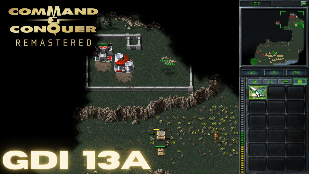 Command & Conquer Remastered — Миссия GDI 13A — УДАР ИОННОЙ ПУШКИ ПО ЗАПАДУ ЮГОСЛАВИИ (Сложный)