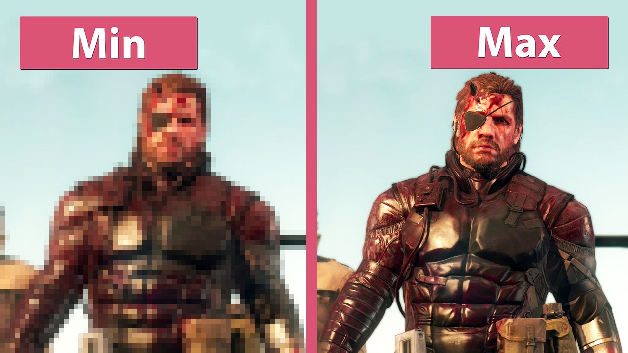 Metal Gear Solid 5 The Phantom Pain – PC Min vs. Max Graphics Comparison [FullHD][60fps]