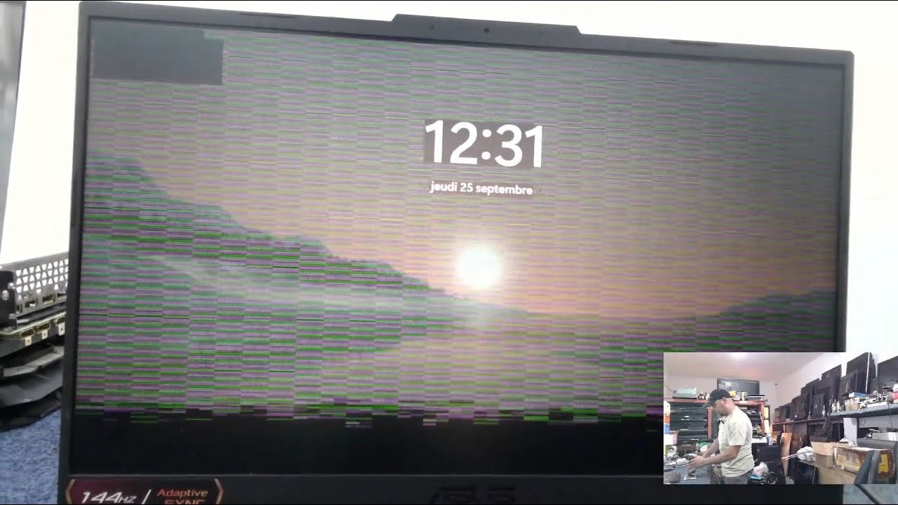 إصلاح حاسوب ألعاب محمول laptop ASUS TUF GAMING F15 reballing GPU and VRAM