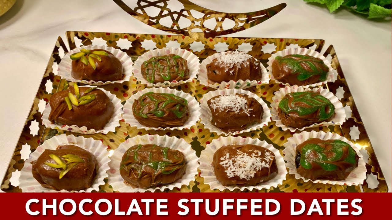 Homemade Chocolate-Stuffed Dates | Ramadan Special Recipe 