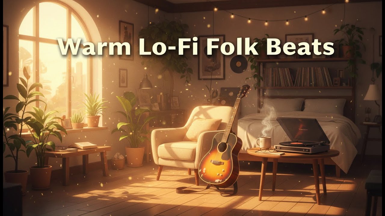 Warm Lo-Fi Folk Beats for Study, Sleep & Coffee ☕🌿 | Cozy Acoustic Chillhop Instrumentals