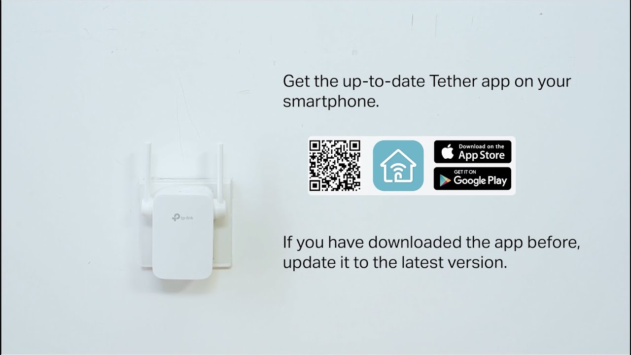 How to Set up TP-Link Range Extender RE105 via the Tether App