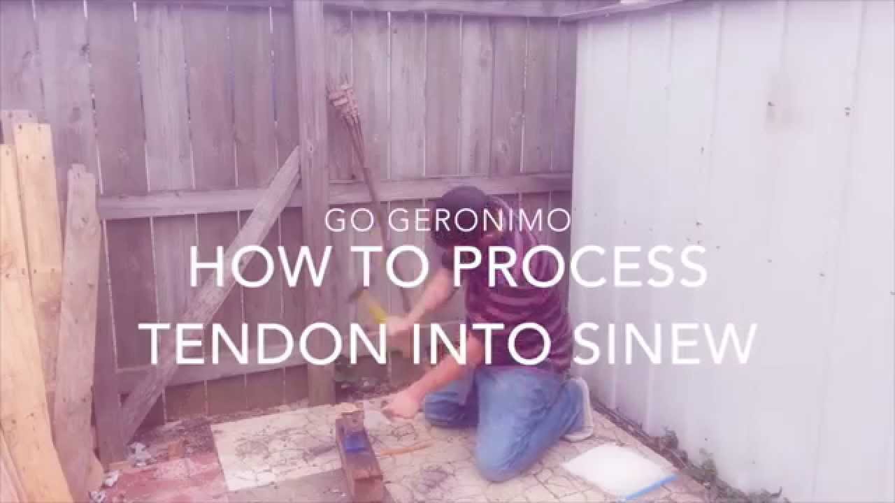 How to process tendon into sinew