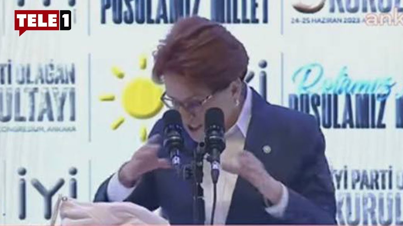 Meral Akşener o kadar sinirlendi ki bardağı düşürdü
