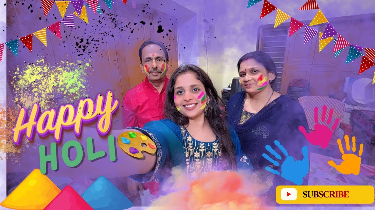 Prank On papa🤪Happy holi🎨🎀 #happyholi #holi #vlog #family 
