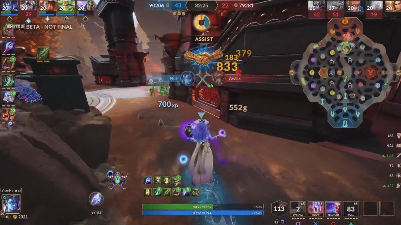Nut Max mana hybrid scaling build Damage Galore Ranked Conquest Jungle