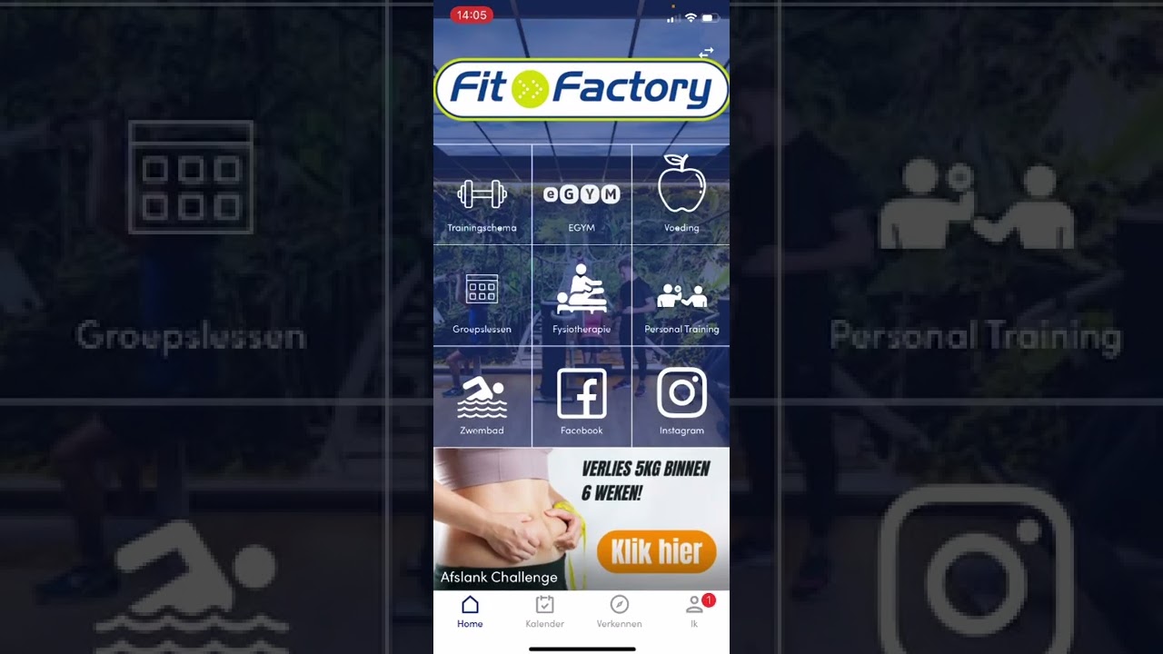 Uitleg Fit Factory app