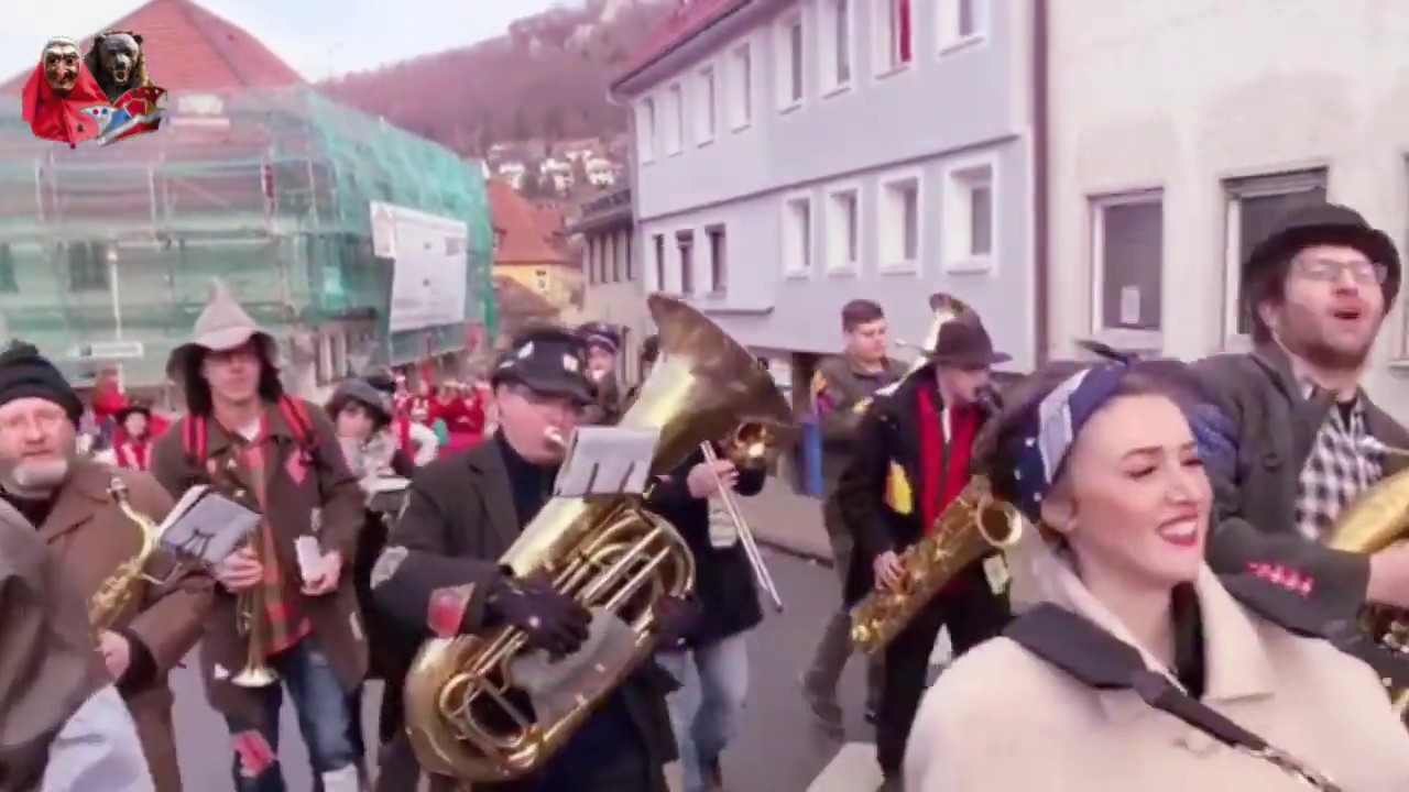 Narrhalla Klein Berlin beim Umzug in Albstadt Ebingen