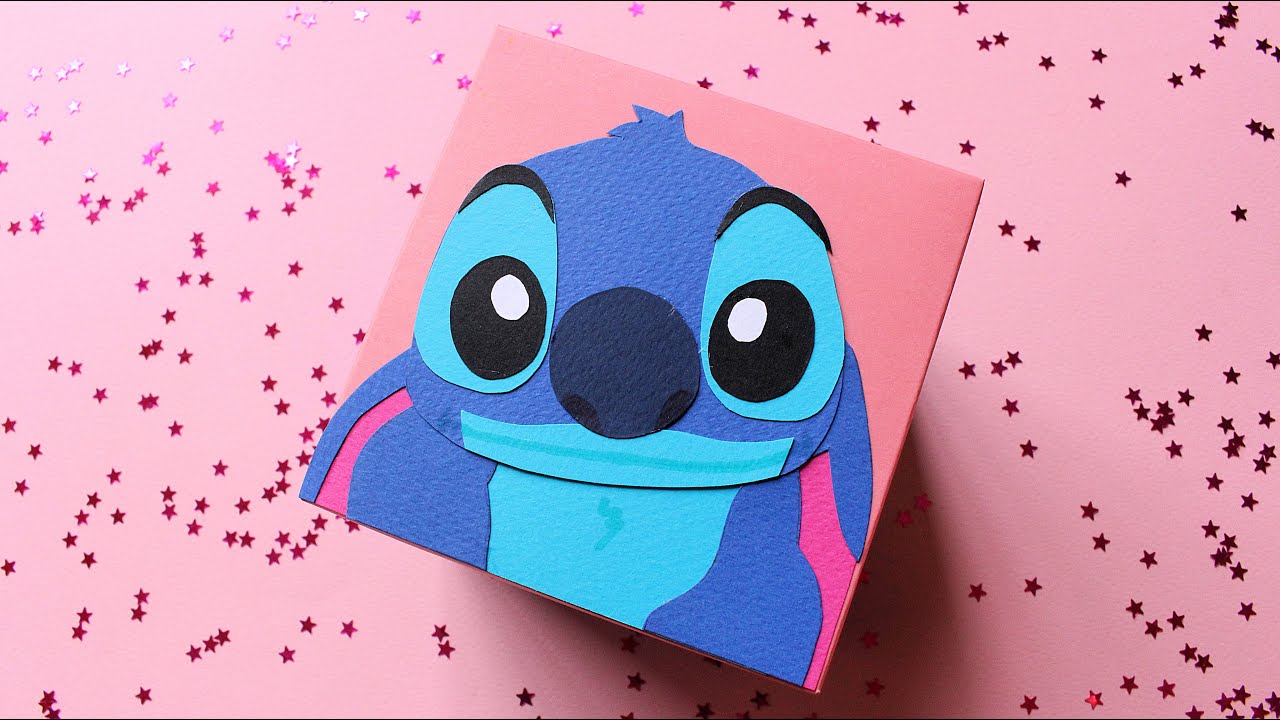 CAJA SORPRESA de STITCH 😍🎁 Caja Sorpresa para mi Novio ❤️ Fácil y Bonita ✅