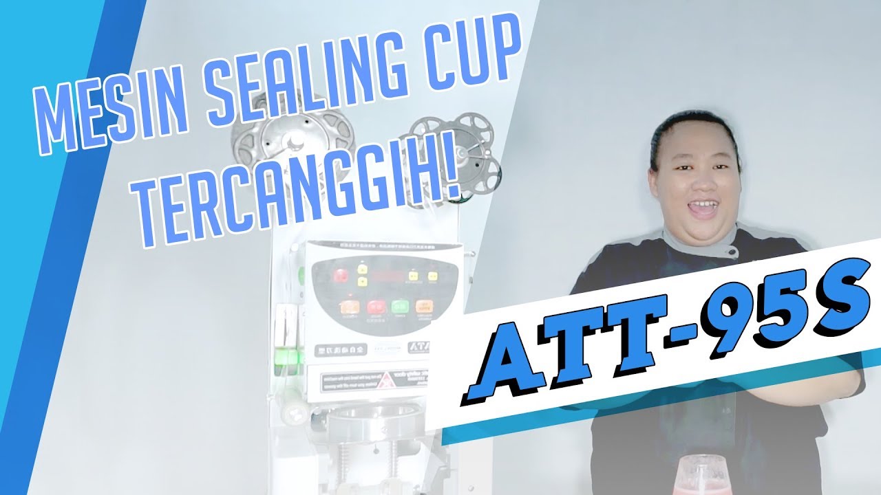 MESIN SEALER TERCANGGIH! BUBBLE TEA HANYA 5DETIK! || AUTATA ATT-95S