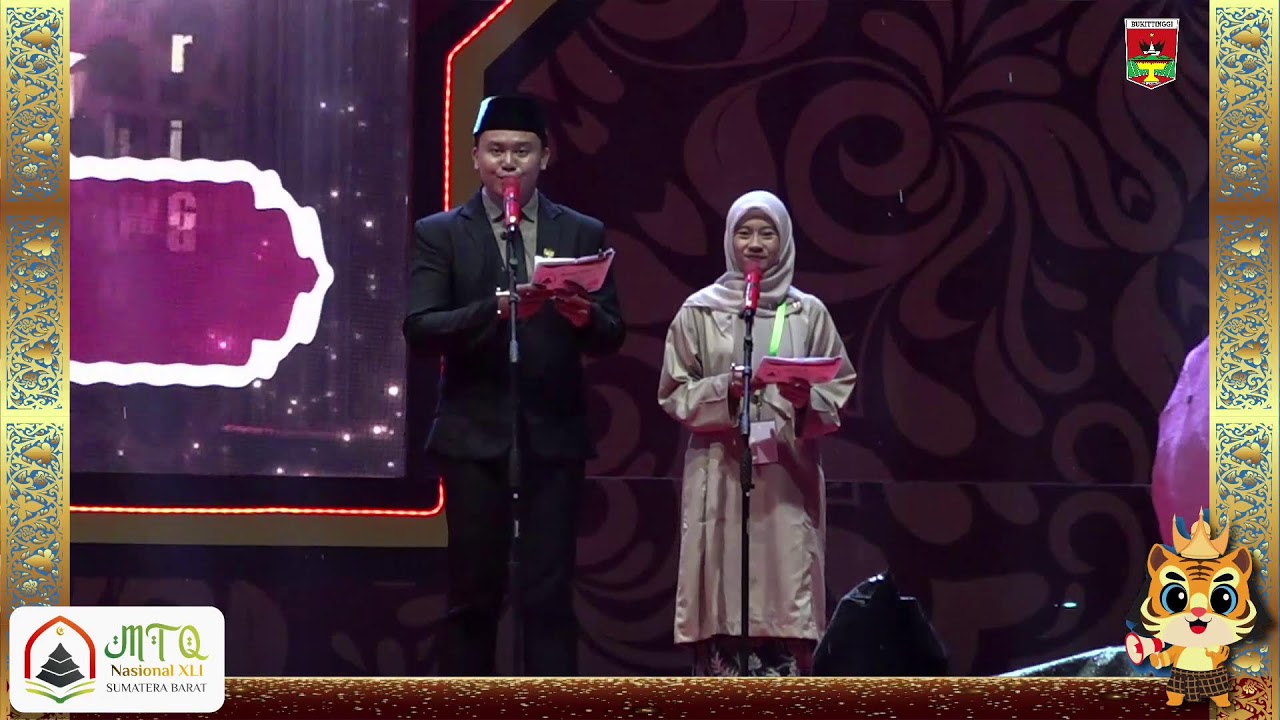 Lomba Tilawah Dewasa dan Qiraat Mujawwad MTQN XLI Provinsi Sumatera Barat - Bukittinggi