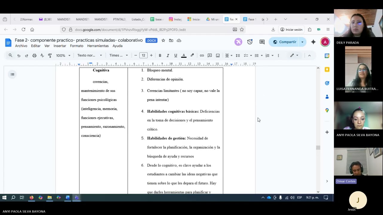 acción psicosocial y educación  análisis de caso 7 de la teoría a la práctica