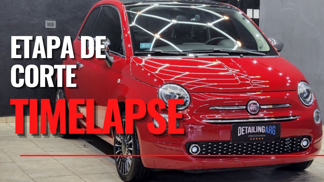 CORTE con SISTEMA RUPES | Detailing Argentina | Timelapse | FIAT 500 | Julian Grenat
