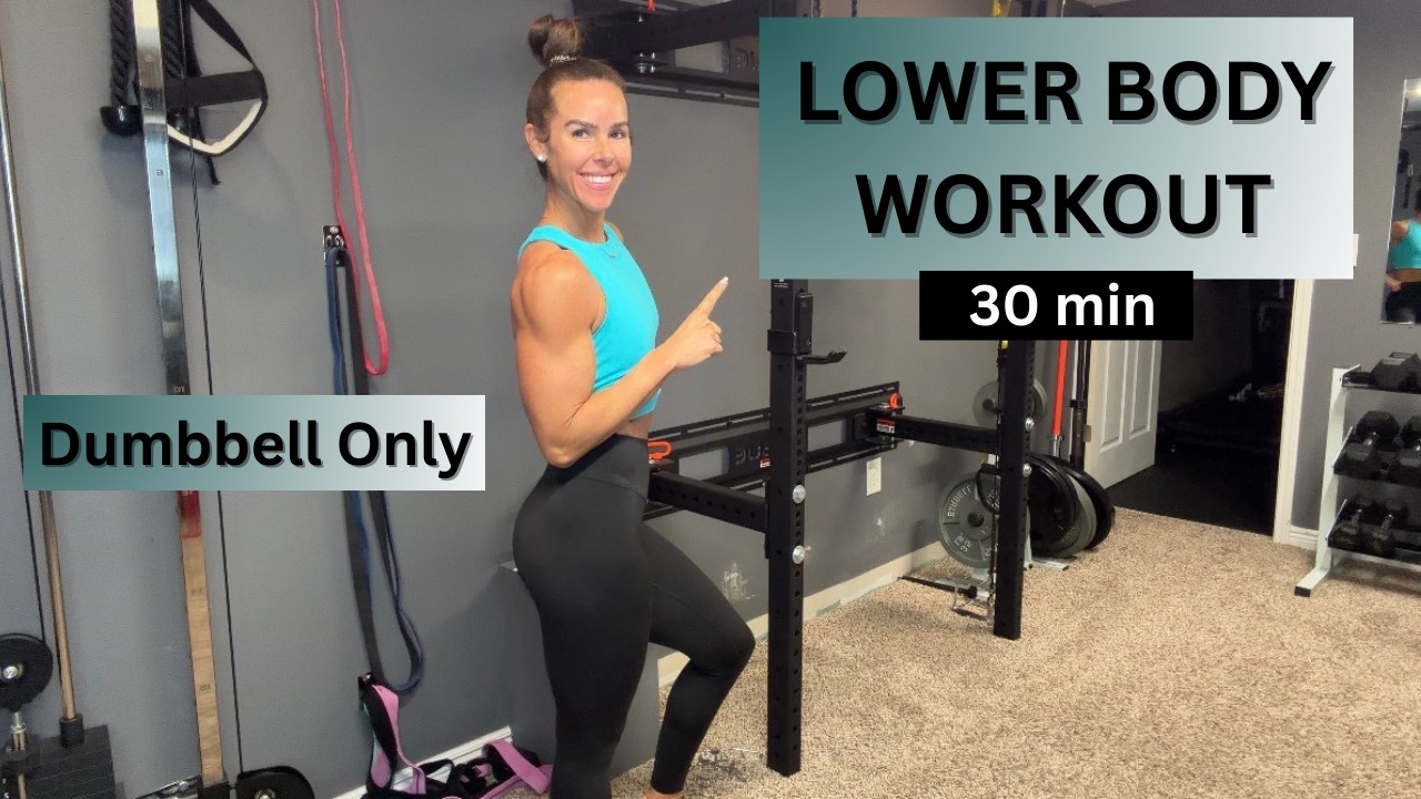 Lower Body Workout for Women Over 40 | Dumbbell & Banded Glute Strength
