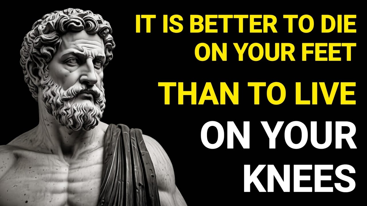 Pericles quote: “It is better to die on your feet than to live on your knees.”