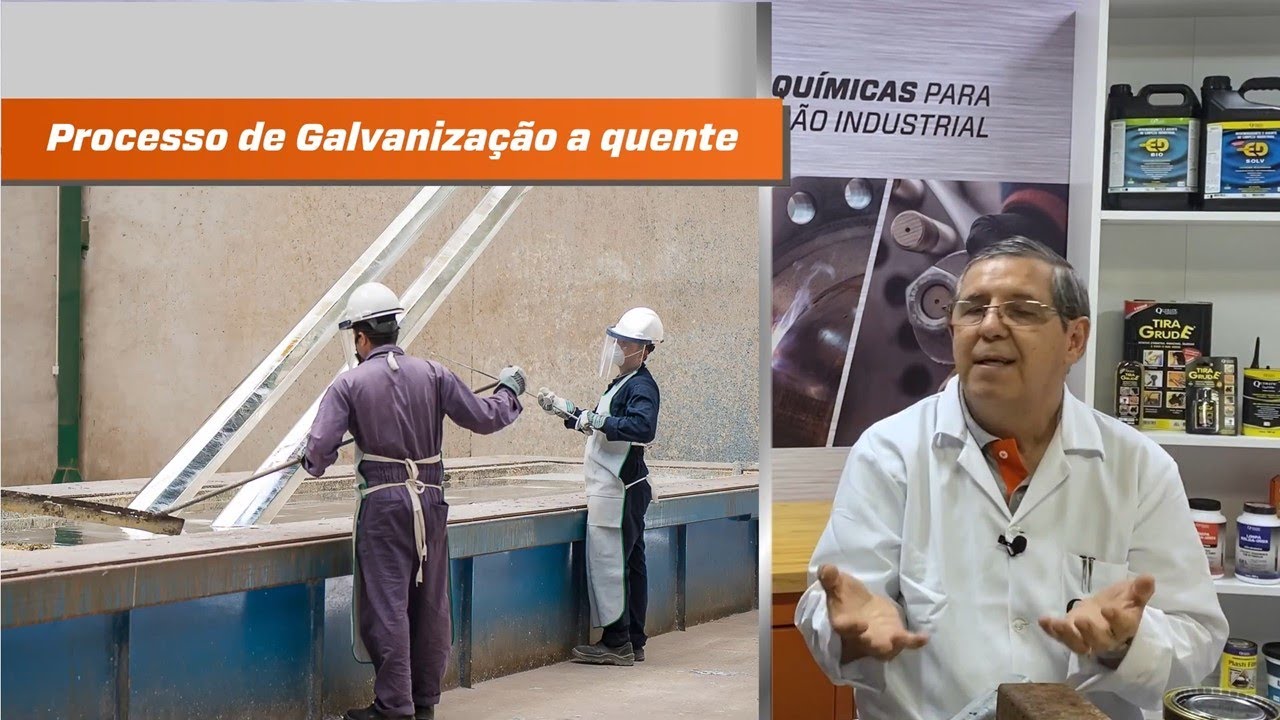 O que &eacute; galvaniza&ccedil;&atilde;o a quente | Curso com Marcos Pacheco qu&iacute;mico da Quimatic