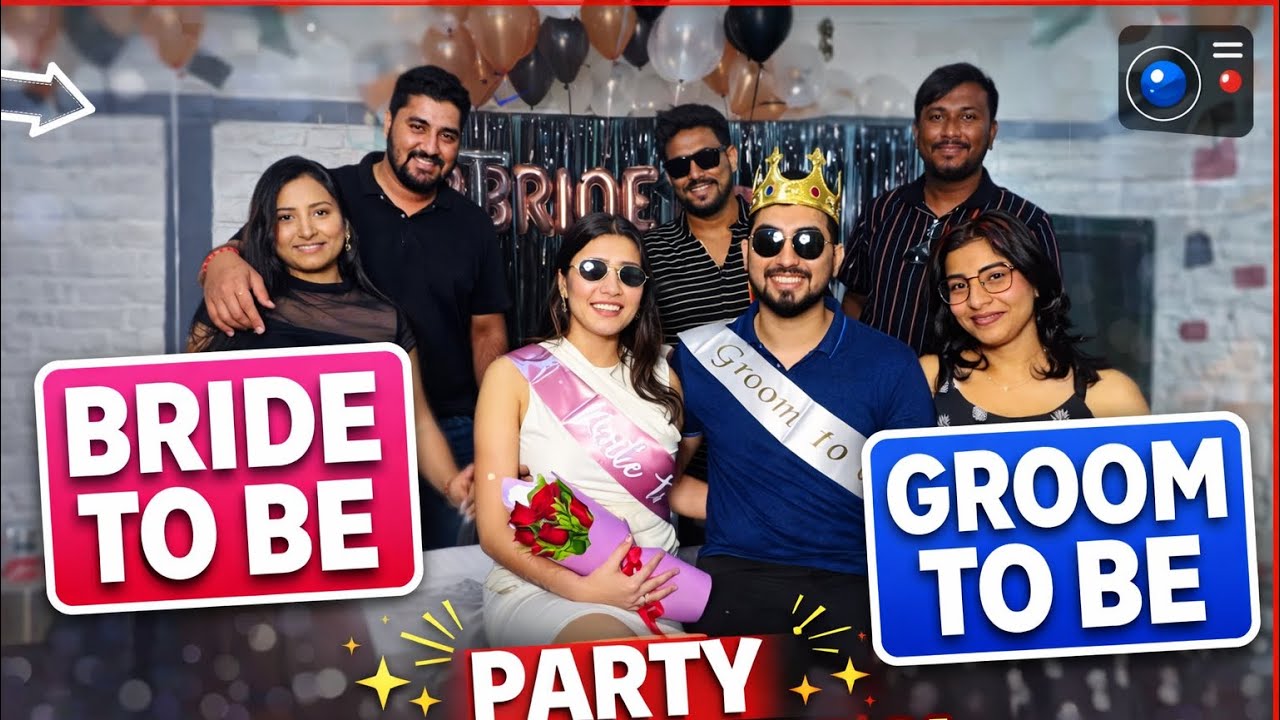 Bride & Groom loading… with the best squad by our side 💍✨ #BrideToBe #GroomToBe 