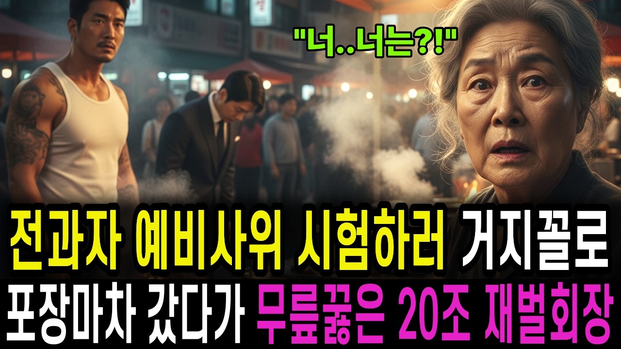 전과자 예비사위를 시험하려고 거지 차림으로 포장마차에 간 20조 재벌회장, 무릎 꿇고 오열하는데