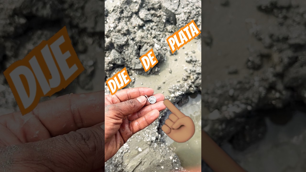 Dije de plata hoy en la playa 