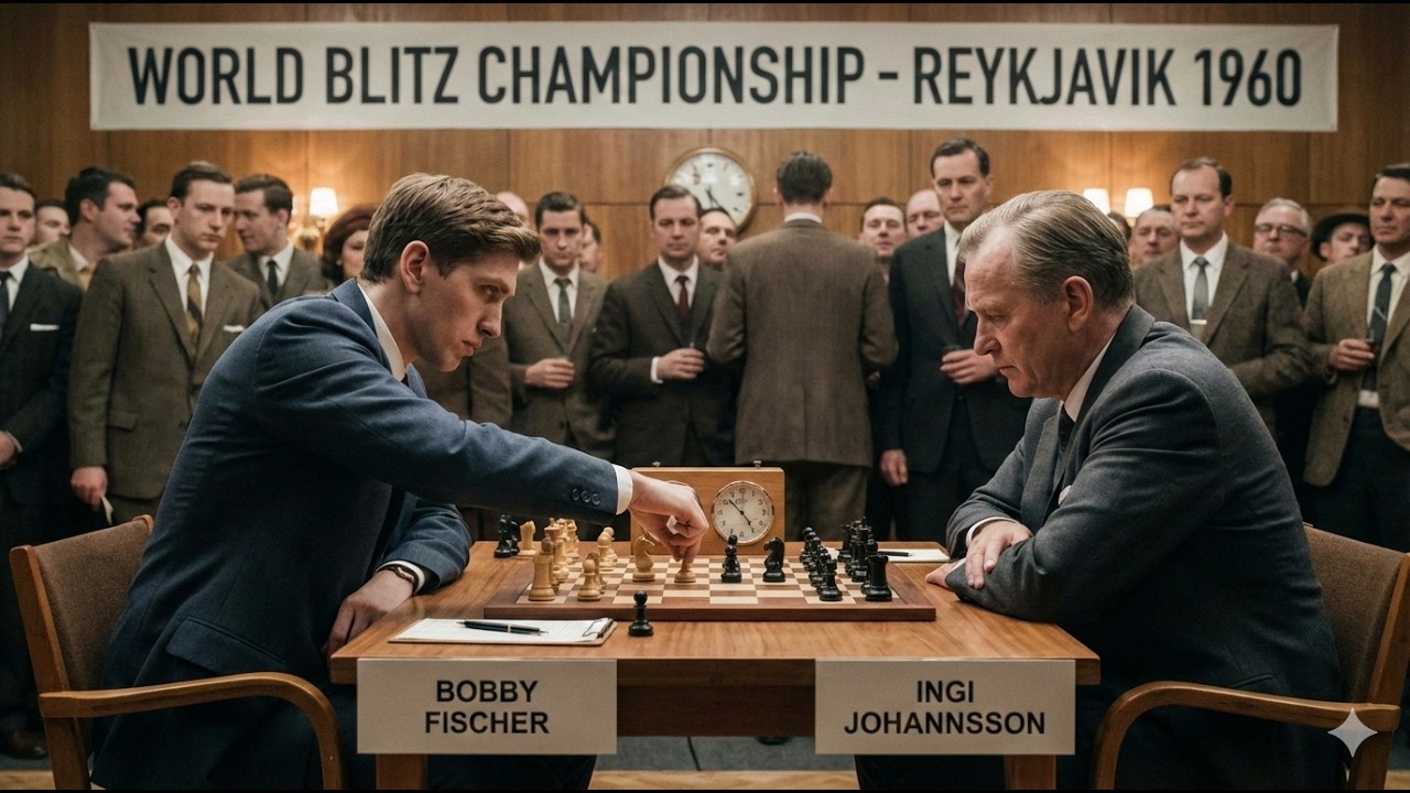 Robert James Fischer vs Ingi Johannsson • Reykjavik Chess Open 1960 | Full Game