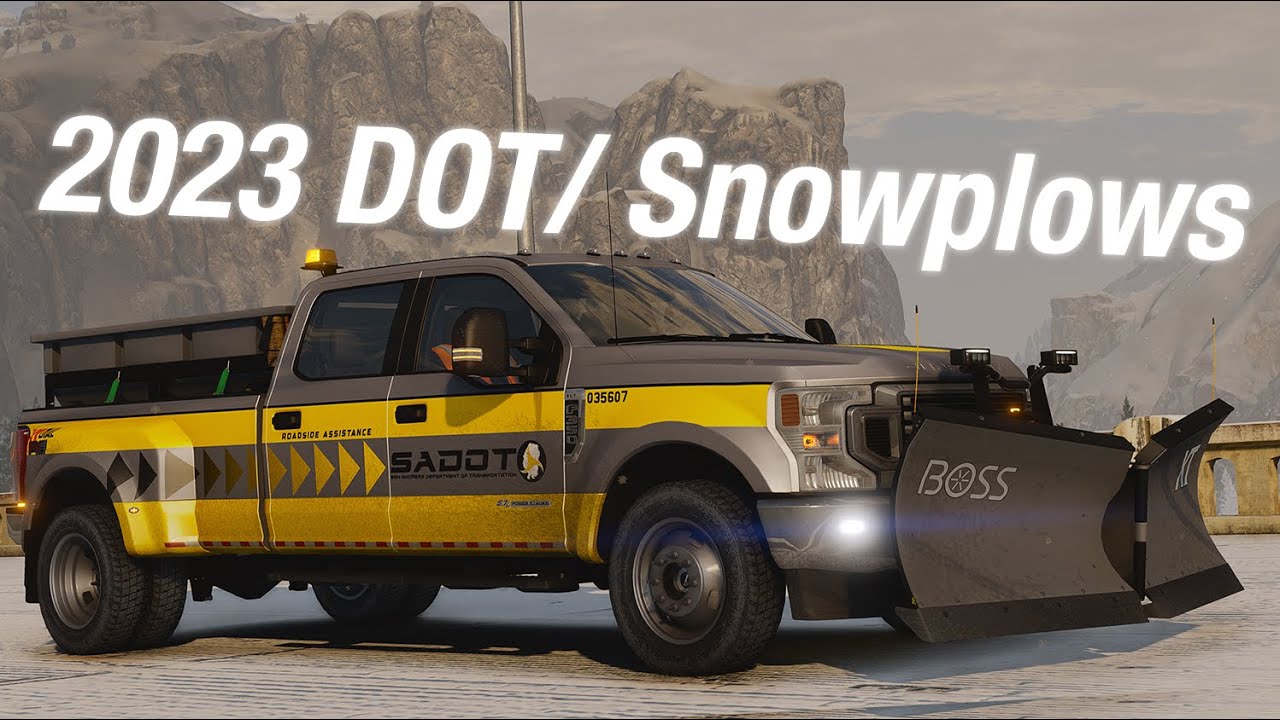 2023 DOT / Snowplow Trucks (4K) FiveM / GTA5