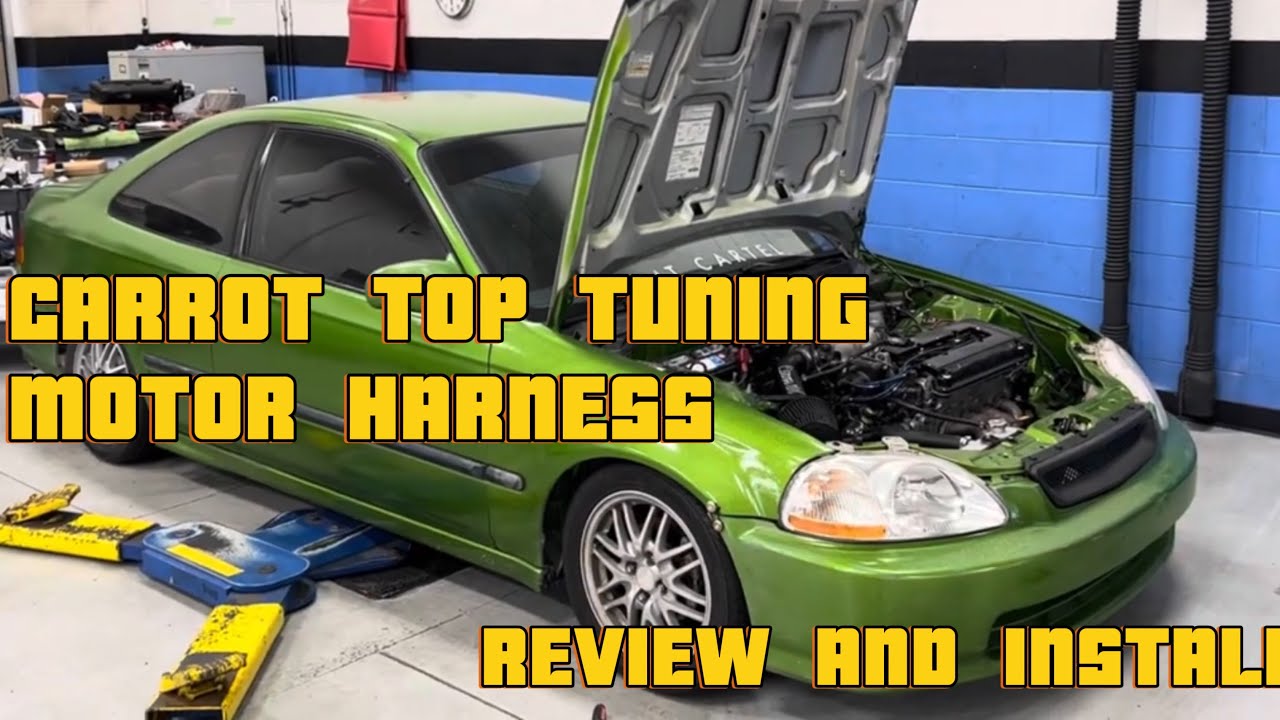 Carrot Top Tuning Tucked B Series Motor Harness For B18C1 GSR In Honda EK Coupe