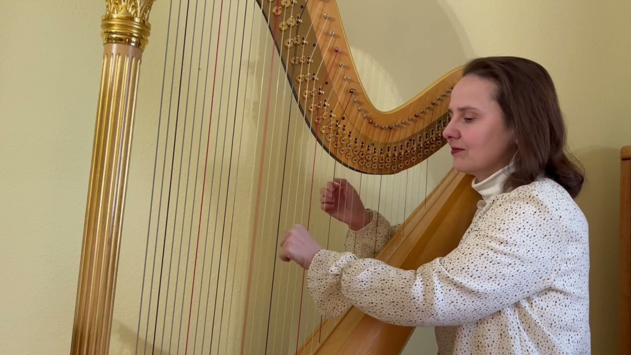 How Great Thou Art Hymn | Harp | Elizabeth Brosha